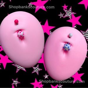 2x Spike ball piercing bundle ☆ 90s body jewelry!